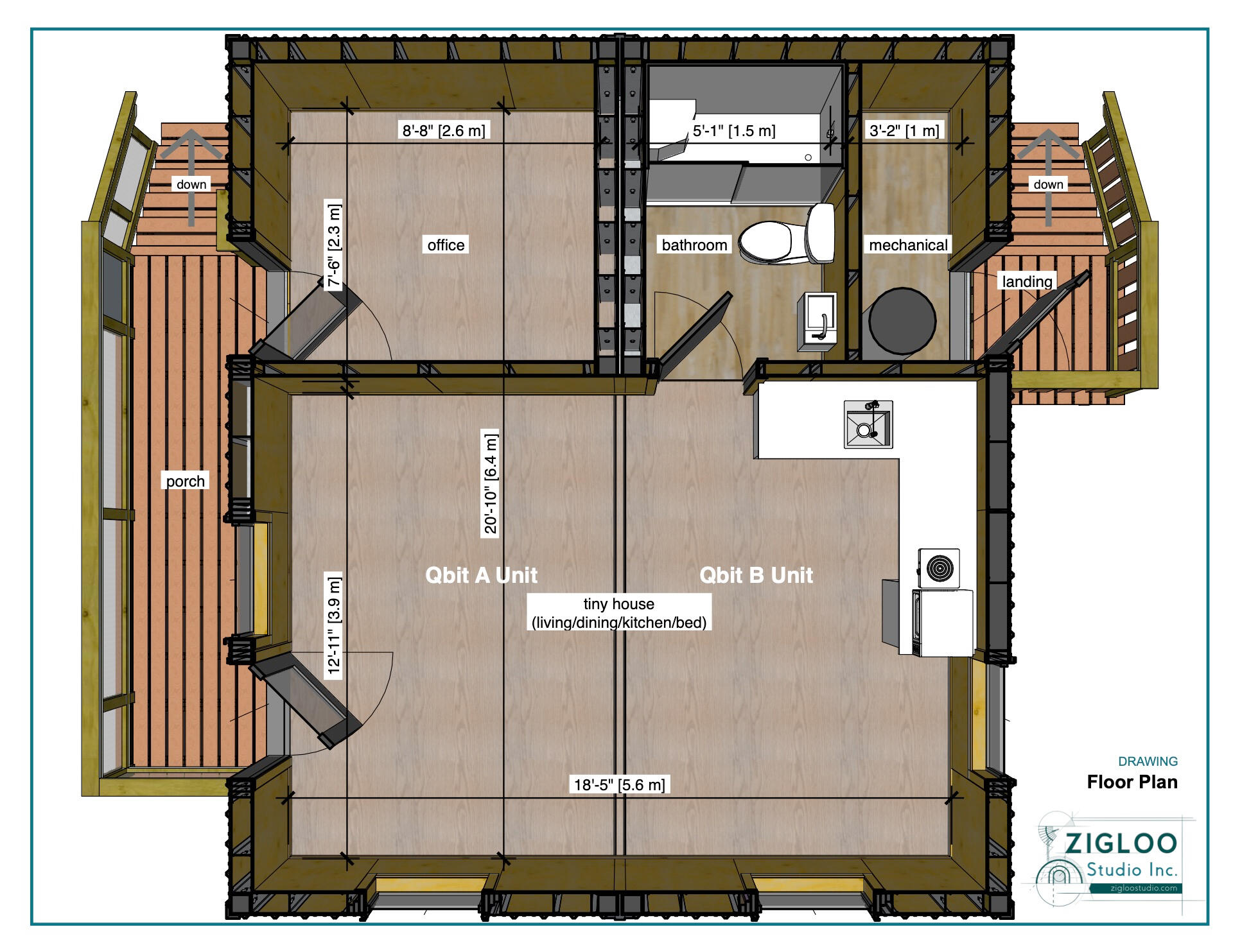 Qbit Prototype floor plan